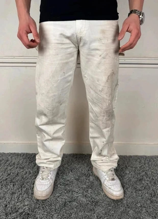 Pantalon Carpenter Dickies Blanc pour Homme W30 L32 workwear vintage Y2KBox AA1451, marca: Dickies, estado: Muito bom, tamanho: PT 40 | W30, €10.00, €11.20 inclui Proteção do Comprador Pro