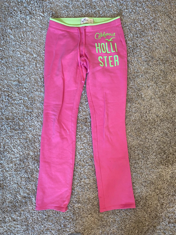 Pink Hollister straight leg joggers