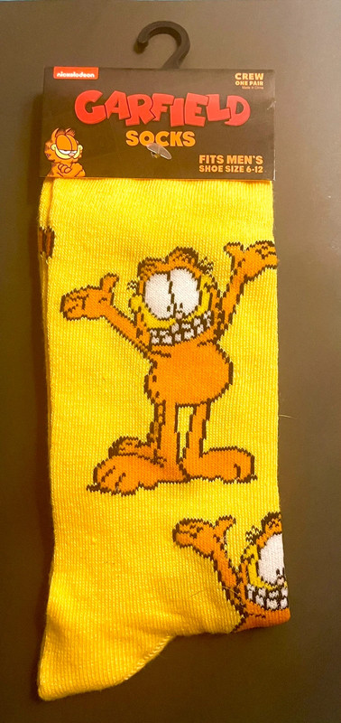 New - Nickelodeon Garfield Socks 1