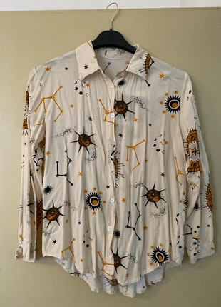 Astrology Celestial shirt Viscosa 100%, marque: astrologia, état: Neuf sans étiquette, taille: M / 38 / 10, 8,00 €, 9,10 € Protection acheteurs incluse