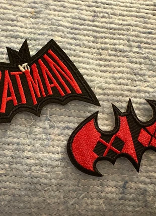 Lot de 2 écussons thermocollant Batman, marca: Batman, estado: Muito bom, €5.00, €5.95 inclui Proteção do Comprador Pro