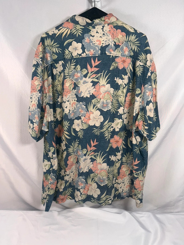 Tommy Bahama Shirt Mens 3XB 3XL Floral 100% Silk Hawaiian Cruise Vacation 2