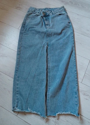 Jupe en jean's fendue bleu Shein, S, marque: Shein, état: Très bon état, taille: S / 36 / 8, 5,00 €, 5,95 € Protection acheteurs incluse