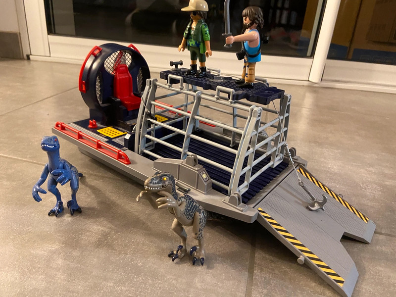 PLAYMOBIL 9433 - Bateau Avec Cage Et Deinonychus 