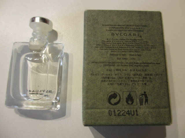 Miniature de parfum Bvlgari Pour Homme Eau de toilette 4ml neuve 2