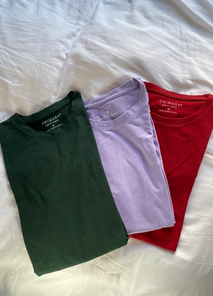 T-shirt pakket 3x, marque: Primark, état: Très bon état, taille: M, 3,00 €, 3,85 € Protection acheteurs incluse