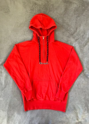 🌟 Champion Red Hoodie – Half Zip, Size 🌟, brand: Champion, condition: Very good, size: XS, €14.99, €16.44 includes Buyer Protection