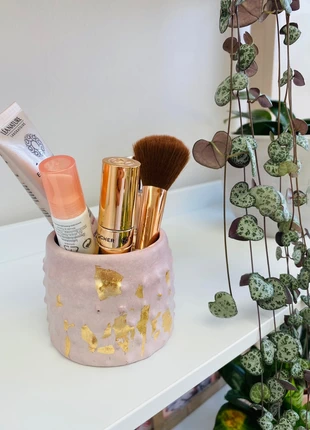 Pot rangement maquillage pinceaux crayons | rose doré , brand: Beton, condition: Very good, €9.00, €10.15 includes Buyer Protection Pro