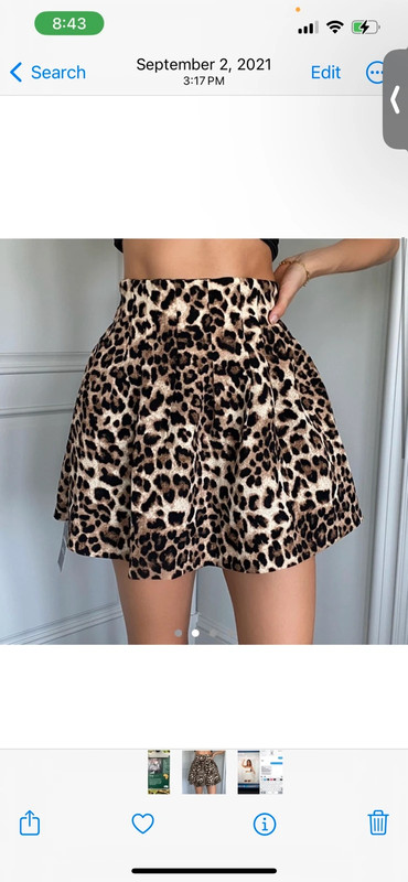 Leopard Print Bubble Skirt 1