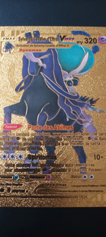 Carte pokémon or sylveroy cavalier d'effroi