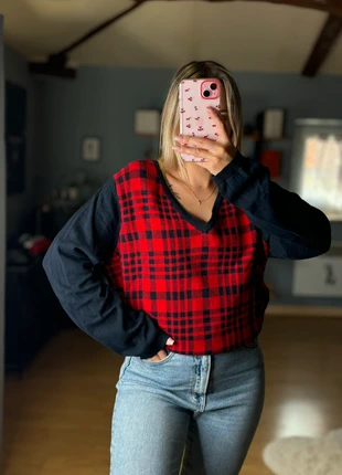 Pull Tommy Hilfiger à carreaux – Col V – Taille XL – Très bon état, marke: Tommy Hilfiger, zustand: Sehr gut, größe: XL / 42 / 14, 5,00 €, 5,95 € inklusive Vinted-Käuferschutz