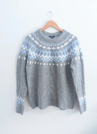 Women's Fair Isle Jumper Size L UK 16 / 18 Blue / Grey Nordic Pattern, brand: esmarc, condition: Very good, size: L / UK 16-18, £6.90, £7.95 includes Buyer Protection