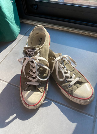 Converse basse hotsell kaki pas cher