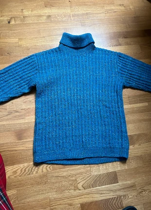 Pull col roulé tricoté main laine épaisse vintage , merk: Fait Main, staat: Heel goed, maat: M / 38 / 10, € 18,00, € 19,60 inclusief Kopersbescherming