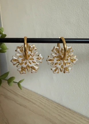 Pampilles 3,2cm flocon de neige noel. Sans creole, condition: Very good, €3.50, €4.38 includes Buyer Protection Pro