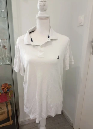 Polo natica blanc taille L, brand: Nautica, condition: Very good, size: L, €15.00, €16.45 includes Buyer Protection