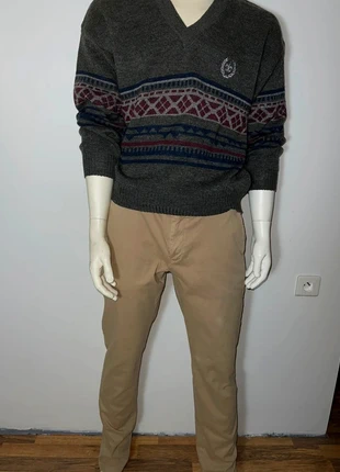 Pull vintage à motifs – Teddy – Taille non précisée (voir mesures), brand: teddy, condizioni: Ottime, taglia: M, €10.00, €11.20 include la Protezione acquisti