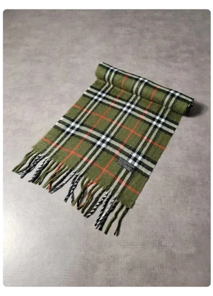 Écharpe Burberry London vert à cadrillage en laine - #E020, brand: Burberry, condition: Very good, €24.49, €26.41 includes Buyer Protection