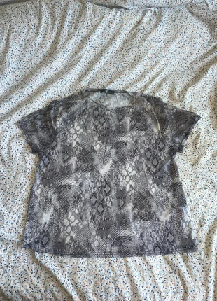 Missguided Mesh Snake Print T-Shirt - Size 10, brand: Missguided, condition: Very good, size: M / 38 / 10, €2.00, €2.80 includes Buyer Protection