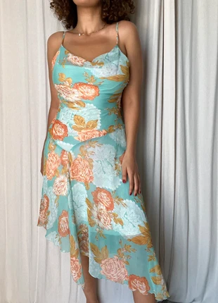 Robe romantique voile fleurs perles asymétrique y2k, brand: Vintage Dressing, condition: Very good, size: L / 40 / 12, €40.00, €42.70 includes Buyer Protection Pro