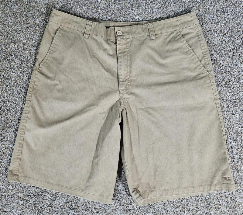 O'Neill Hybrid Shorts Size 38 Brown Khaki Stretch Outdoors 1