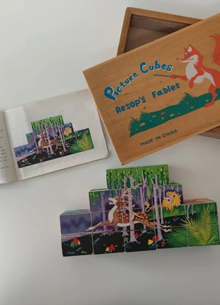 Vintage picture cubus puzzel aesop's fables , merk: Vintage, staat: Heel goed, € 15,00, € 16,45 inclusief Kopersbescherming