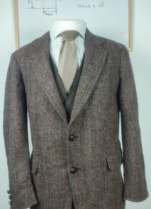 Blazer Harris tweed made in USA pure laine d' ecosse -42, marke: Harris Tweed, zustand: Sehr gut, größe: 42, 90,00 €, 95,20 € inklusive Vinted-Käuferschutz