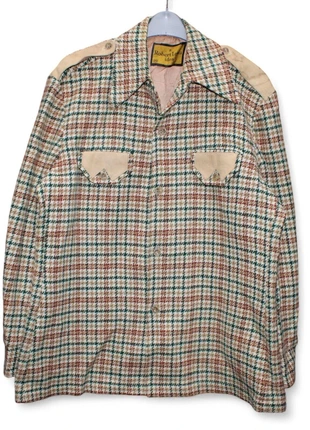 A Robert Lewis Idea Wool Tweed Jacket Mens Large Button Up Plaid 70s Huckapoo, brand: a Robert Lewis idea, condition: Very good, size: L, £46.99, £50.04 includes Buyer Protection Pro