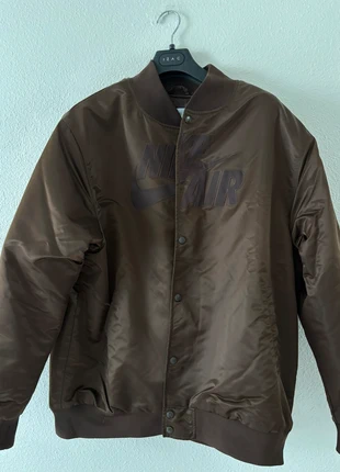 🔥 Blazer Nike Air marron XL – satiné, logo brodé – excellent état, marke: Nike, zustand: Sehr gut, größe: XL, 40,00 €, 42,70 € inklusive Vinted-Käuferschutz