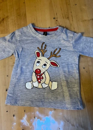 Shirt met lange mouw, marca: Wibra, estado: Muito bom, tamanho: 6-9 meses / 68 cm, €3.00, €3.85 inclui Proteção do Comprador