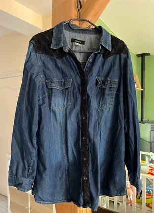 Chemise en jean, marque: Taillissime, état: Très bon état, taille: XXXL / 46 / 18, 5,00 €, 5,95 € Protection acheteurs incluse