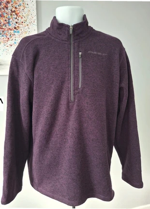 Eddie Bauer Men’s L Purple 1/4 Zip Fleece Pullover Outdoor Jumper, brand: Eddie Bauer, condition: Very good, size: L, £14.99, £16.44 includes Buyer Protection
