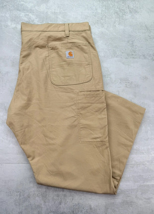 Pantalon carhartt W36/FR46 coupe droite homme beige style vintage streetwear workwear, marke: Carhartt, zustand: Gut, größe: W36 | DE 52, 10,00 €, 11,20 € inklusive Vinted-Käuferschutz