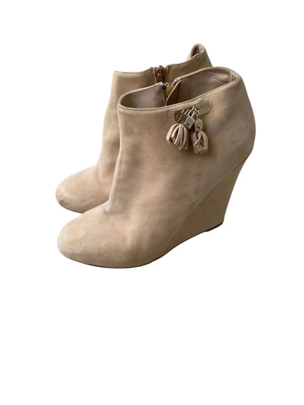 Bottines à talon invisible beige Elisabetta Franchi taille 38 1/2