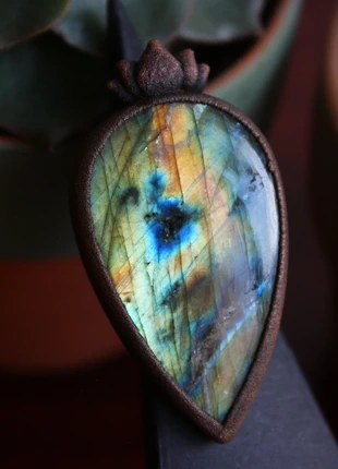 Anello con labradorite multicolor, marque: Me, état: Neuf avec étiquette, taille: 16,9 mm, 20,00 €, 21,70 € Protection acheteurs incluse