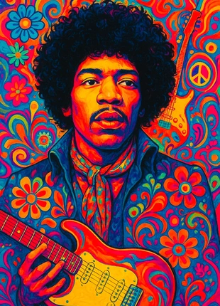 Affiche Jimi Hendrix, condition: New with tags, €12.00, €13.30 includes Buyer Protection