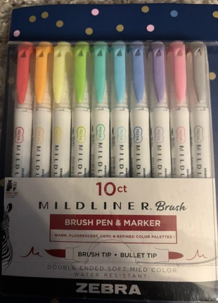 Zebra Mildliner Brush pens, brand: Zebra, condition: New with tags, £7.50, £8.58 includes Buyer Protection