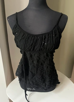 Y2k glitter top, brand: Vintage Love, condition: Very good, size: S / 36 / 8, €15.00, €16.45 includes Buyer Protection
