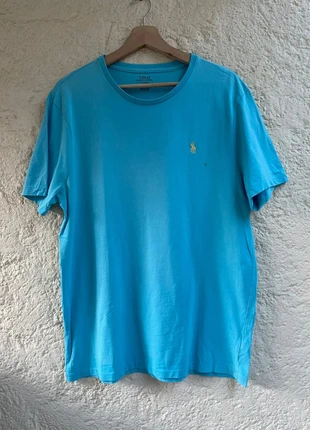 🟦 T-shirt Ralph Lauren turquoise – Taille L – Bon état, merk: Ralph Lauren, staat: Goed, maat: L, € 12,00, € 13,30 inclusief Kopersbescherming Pro