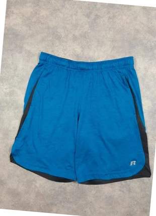 Short de sport homme russel Athletic bleu taille M en polyester avec des poches, marque: Russel Athletic, état: Très bon état, taille: M, 9,90 €, 11,10 € Protection acheteurs incluse