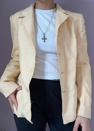 Casaco Blazer amarelo, marque: Vintage, état: Très bon état, taille: S / 36 / 8, 5,00 €, 5,95 € Protection acheteurs incluse