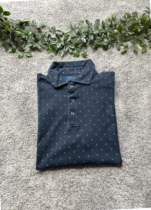 Polo Ralph Lauren bleu marine motifs losanges XS Enfant – Custom Slim Fit, merk: Ralph Lauren, staat: Heel goed, maat: XS, € 5,95, € 6,95 inclusief Kopersbescherming