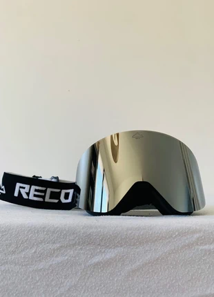 Masque / lunettes ski snowboard magnétique gris miroir VIP écran panoramique HD, merk: RECO RCV, staat: Nieuw met prijskaartje, € 59,00, € 62,65 inclusief Kopersbescherming
