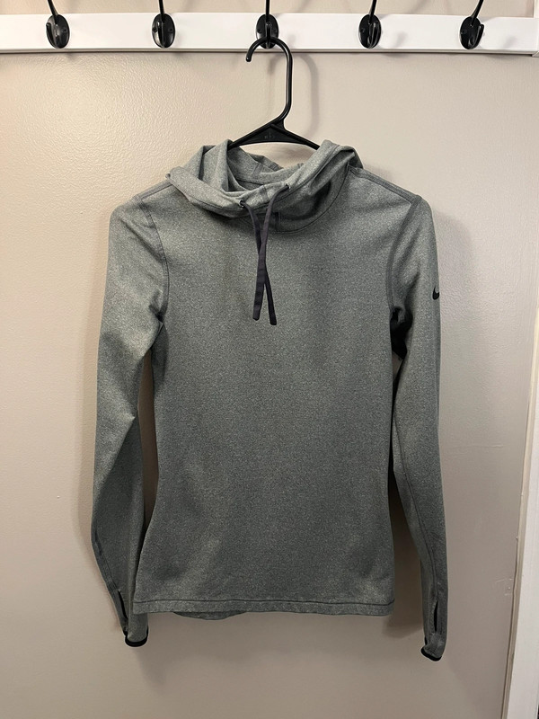 Nike Pro Grey Pullover Hoodie 1