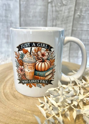 Mug tasse inspiration cosy automne lecture citrouille Halloween, merk: Pierre et Rose, staat: Heel goed, € 11,90, € 13,20 inclusief Kopersbescherming Pro