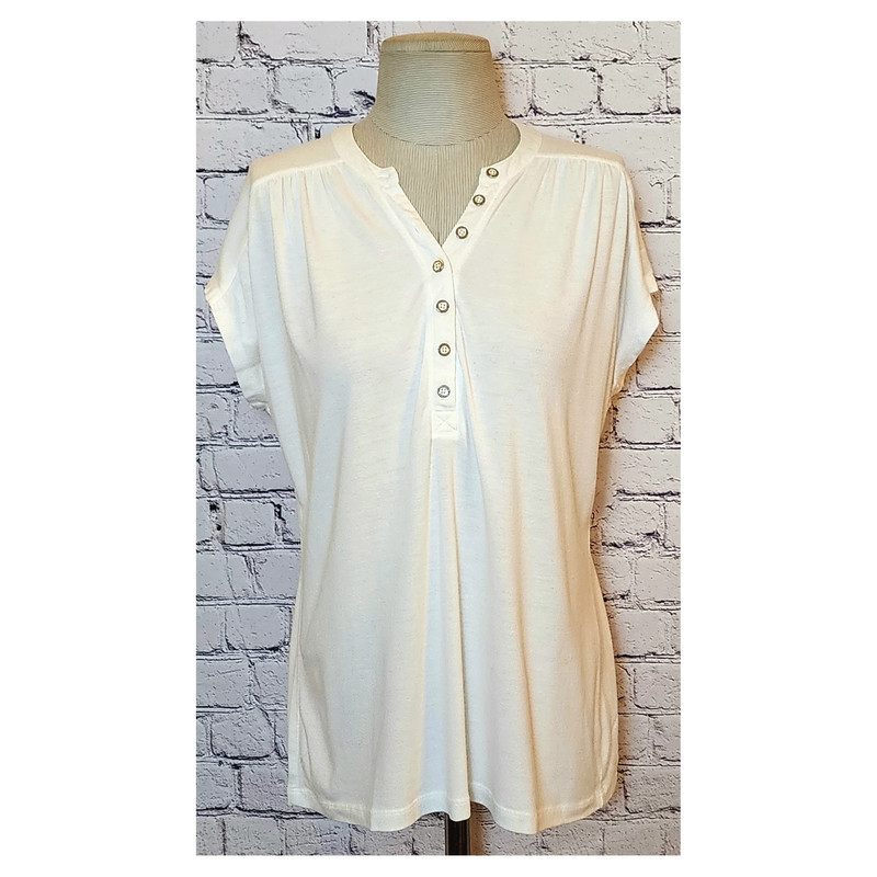 White Casual Shirt with Buttons - L 1