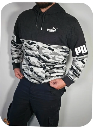 Sweat à capuche hoodie puma noir blanc camouflage militaire taille L, marque: Puma, état: Très bon état, taille: L, 17,90 €, 19,50 € Protection acheteurs (Pro) incluse