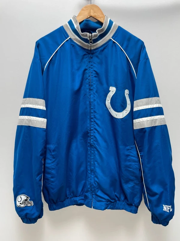 Rare jacket NFL Colts Indianapolis Blue White Mens