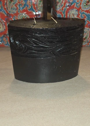 Candela Etnica Scultura Nera Intagliata Doppia Fiamma, état: Bon état, 4,99 €, 5,94 € Protection acheteurs incluse