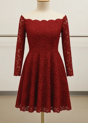 Robe en dentelle rouge Missmay – Taille XS, marke: missmay, zustand: Sehr gut, größe: XS / 34 / 6, 10,00 €, 11,20 € inklusive Vinted-Käuferschutz